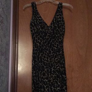 Cheetah print sparkle dress